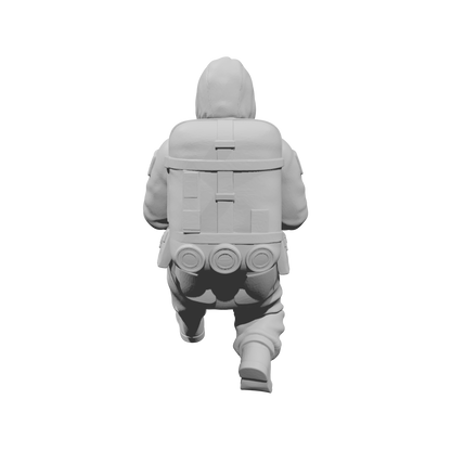 MM2184 Hazmat Materials Crew-16 Kneeling with Handheld Scanner