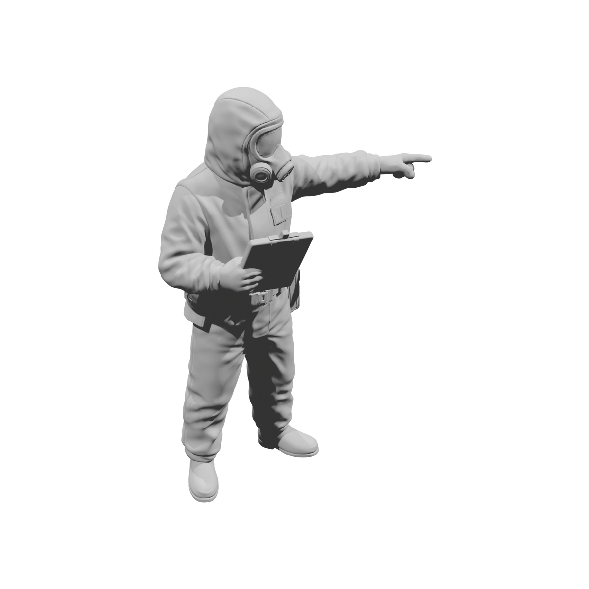 MM2187 Hazmat Materials Crew-19 Pointing Officer with Clipboard