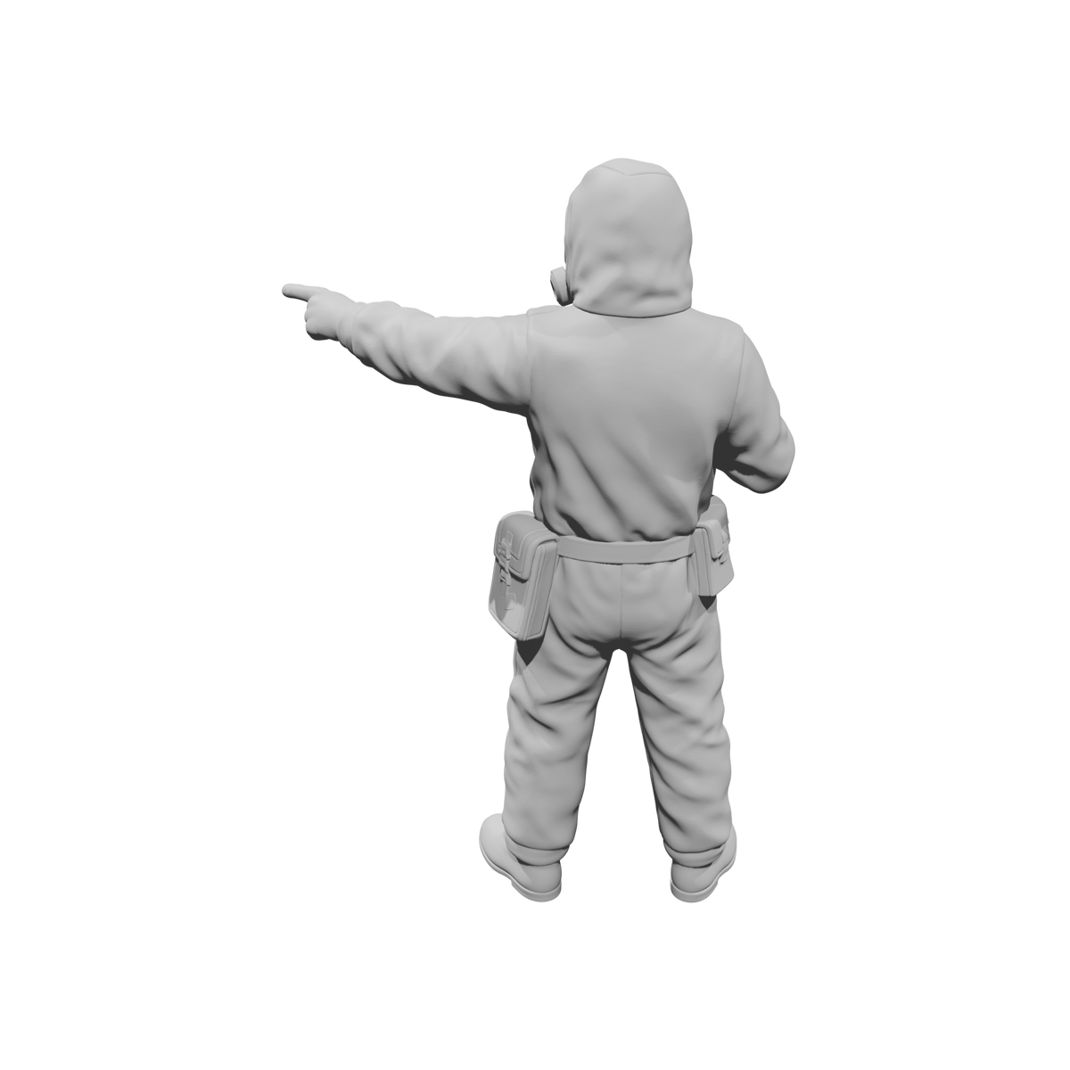 MM2187 Hazmat Materials Crew-19 Pointing Officer with Clipboard
