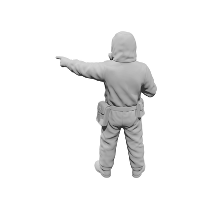 MM2187 Hazmat Materials Crew-19 Pointing Officer with Clipboard