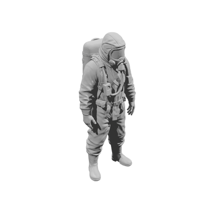 MM2171 Hazmat Materials Crew-1 Standing man with Oxygen Tank and Respirator