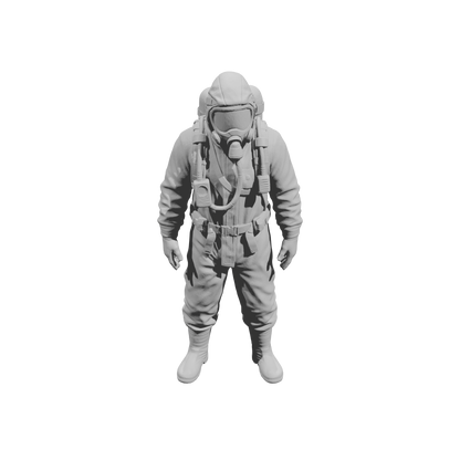 MM2171 Hazmat Materials Crew-1 Standing man with Oxygen Tank and Respirator