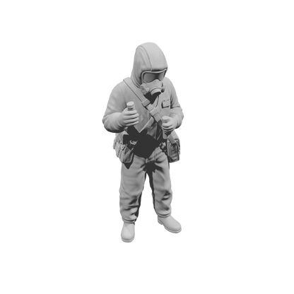 MM2189 Hazmat Materials Crew-21 Technician with Flask