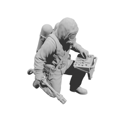 MM2190 Hazmat Materials Crew-22 Kneeling Operator with Monitor