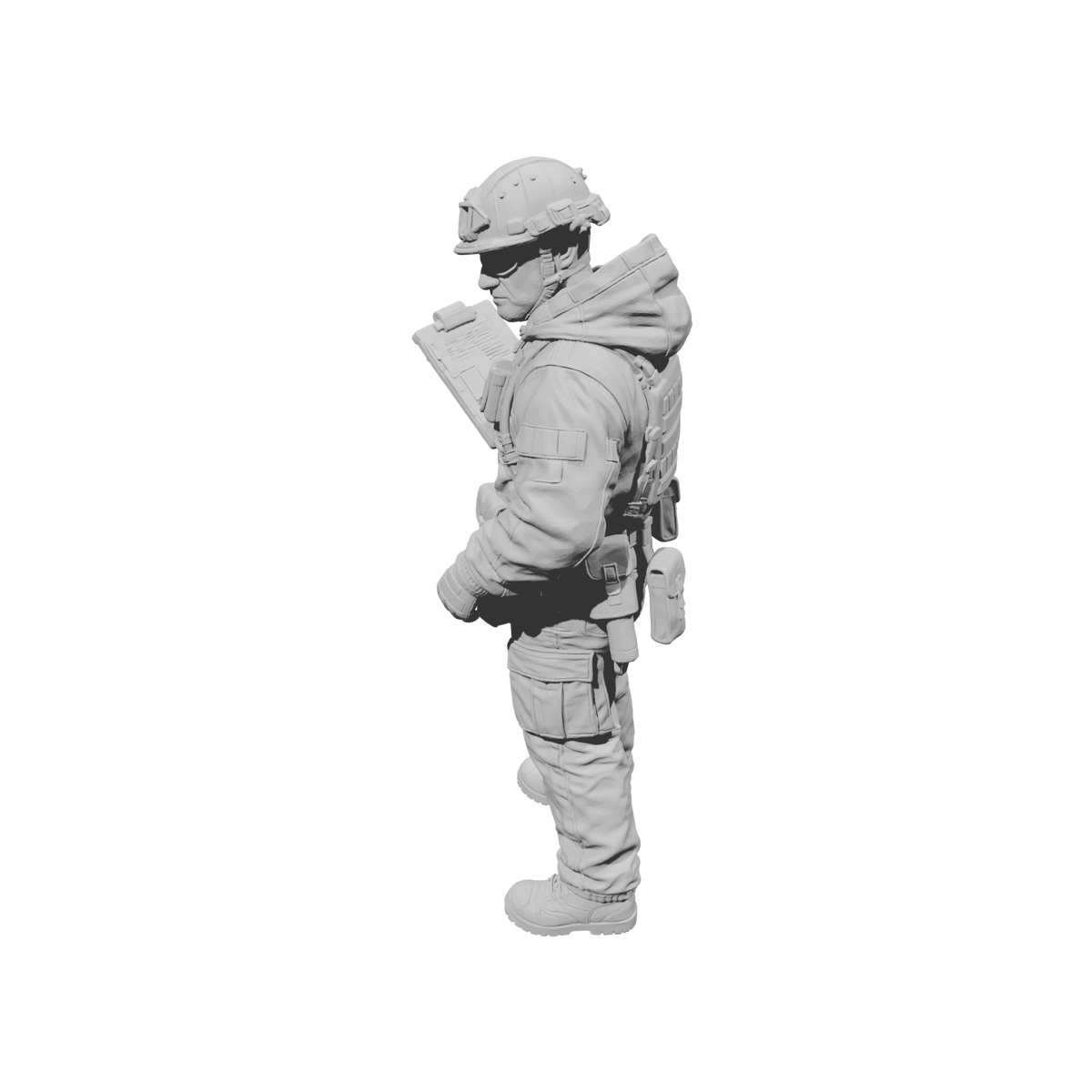 MM2193 Hazmat Materials Crew-25 Officer with Clipboard
