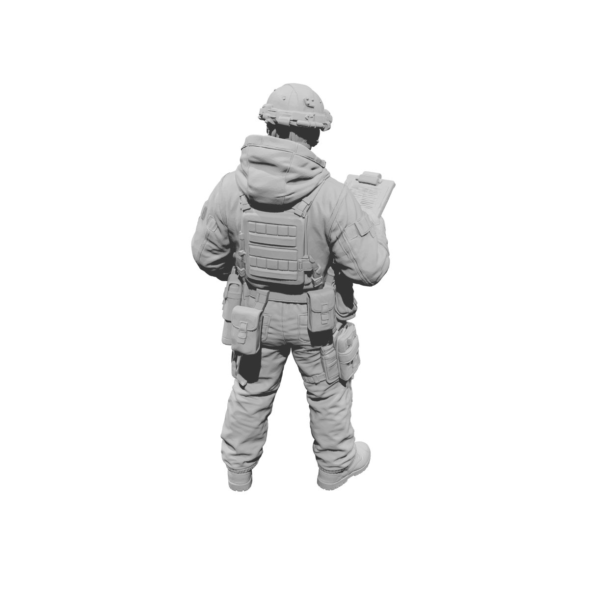 MM2193 Hazmat Materials Crew-25 Officer with Clipboard