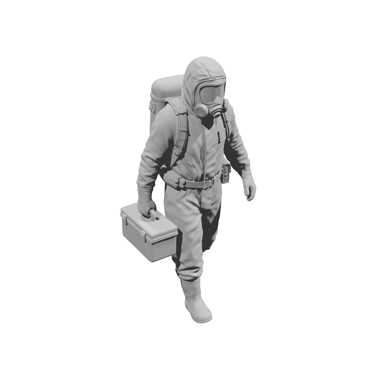 MM2172 Hazmat Materials Crew-2 Walking Man Carrying Equipment Case