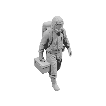 MM2172 Hazmat Materials Crew-2 Walking Man Carrying Equipment Case