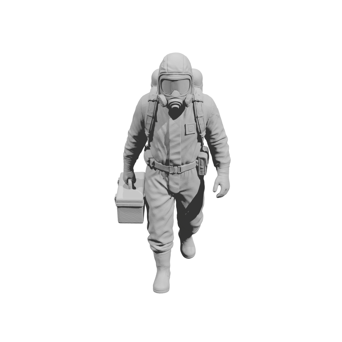 MM2172 Hazmat Materials Crew-2 Walking Man Carrying Equipment Case