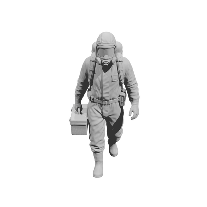 MM2172 Hazmat Materials Crew-2 Walking Man Carrying Equipment Case