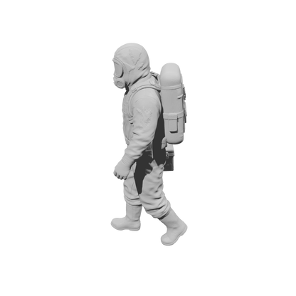 MM2172 Hazmat Materials Crew-2 Walking Man Carrying Equipment Case