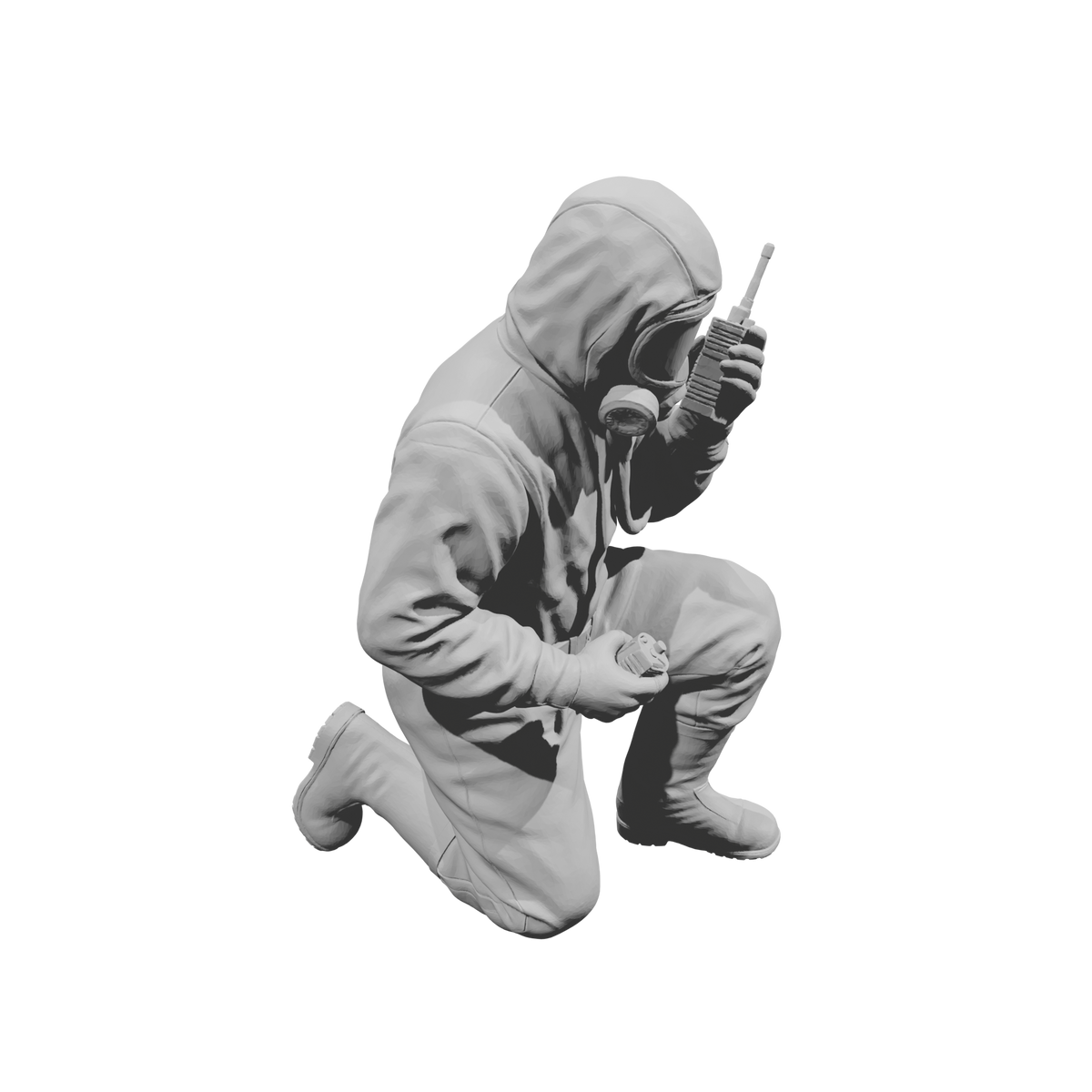 MM2175 Hazmat Materials Crew-7 Kneeling