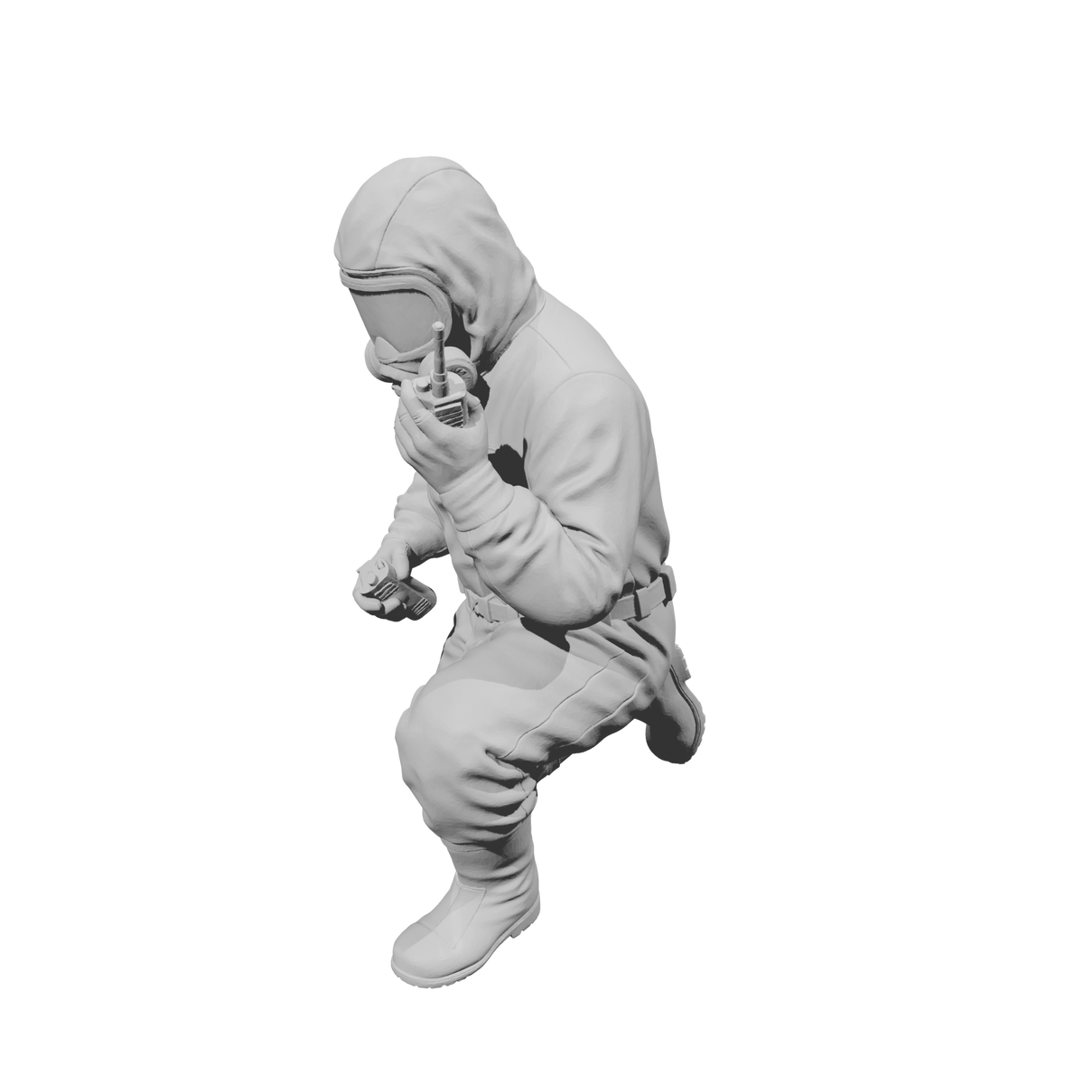 MM2175 Hazmat Materials Crew-7 Kneeling
