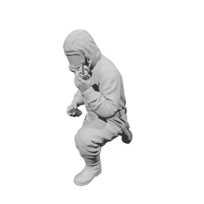 MM2175 Hazmat Materials Crew-7 Kneeling