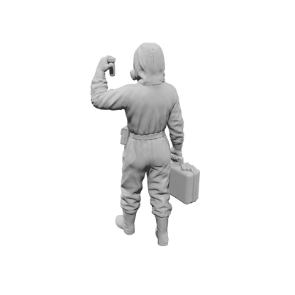 MM2177 Hazmat Materials Crew-9 Scientist Examining Sample Tube