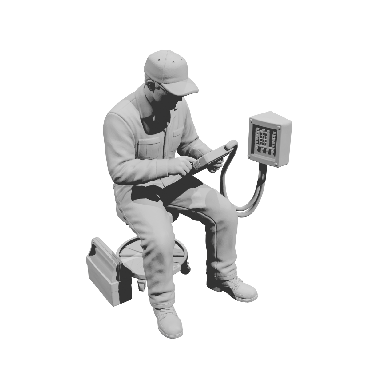 MM2207 Heavy Equipment Mechanic-11 Seated Tech with Diagnostic Console