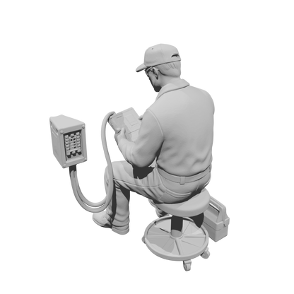 MM2207 Heavy Equipment Mechanic-11 Seated Tech with Diagnostic Console