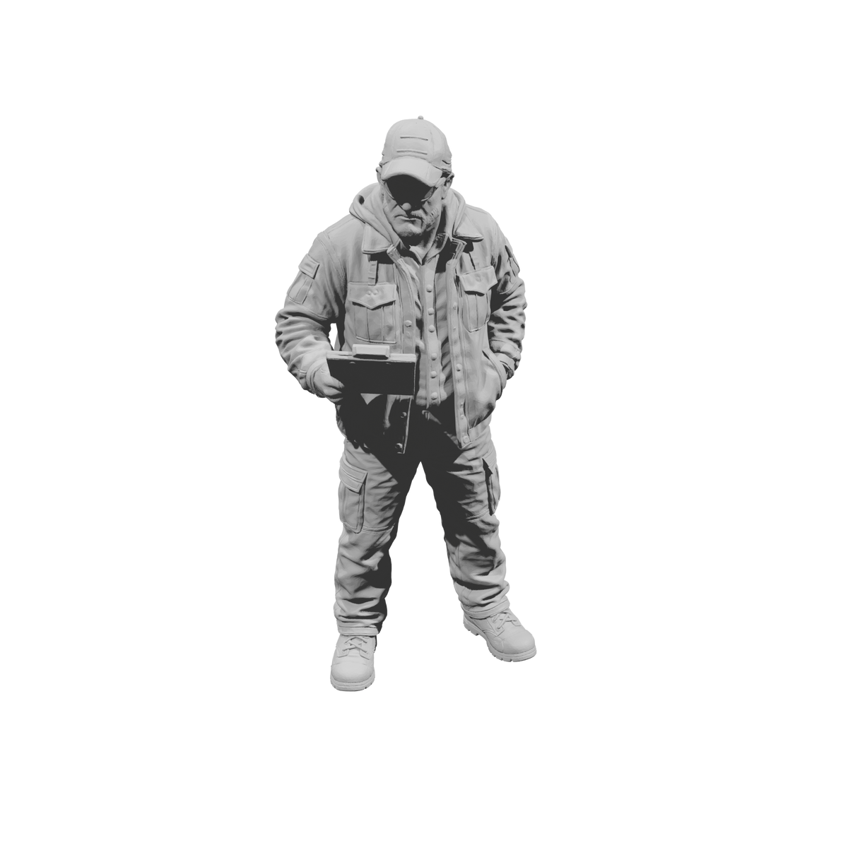 MM2198 Heavy Equipment Mechanic-2 Inspector with Clipboard