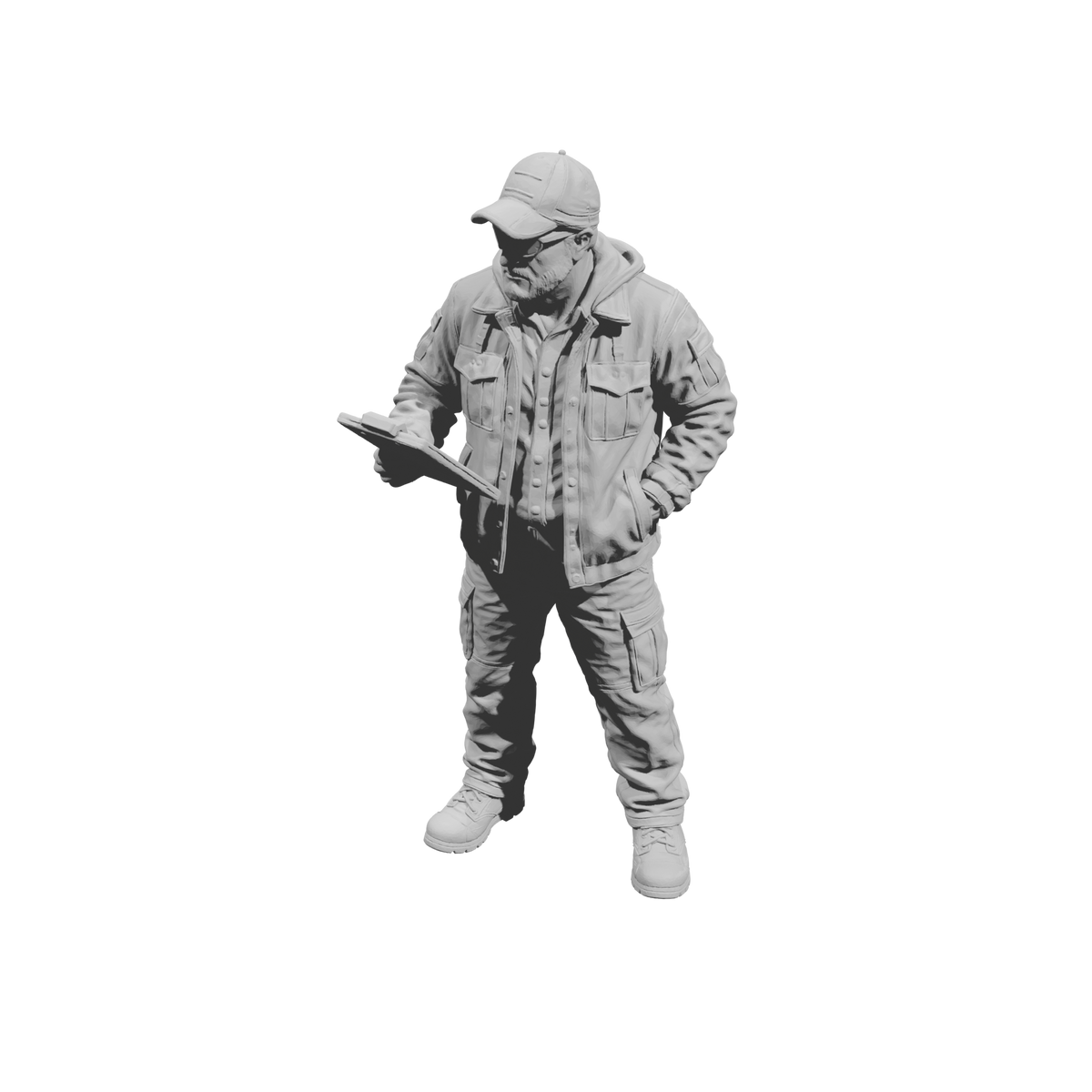 MM2198 Heavy Equipment Mechanic-2 Inspector with Clipboard
