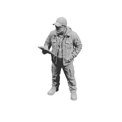 MM2198 Heavy Equipment Mechanic-2 Inspector with Clipboard