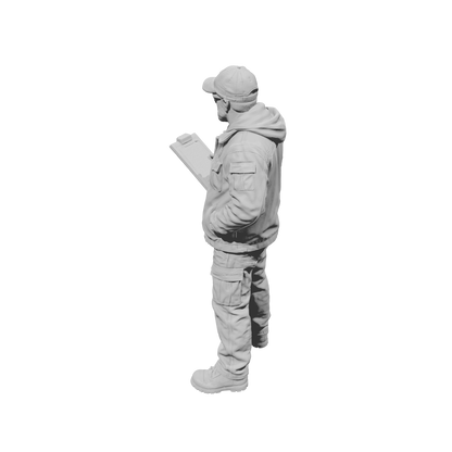 MM2198 Heavy Equipment Mechanic-2 Inspector with Clipboard