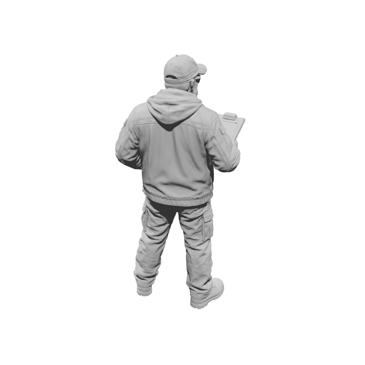 MM2198 Heavy Equipment Mechanic-2 Inspector with Clipboard