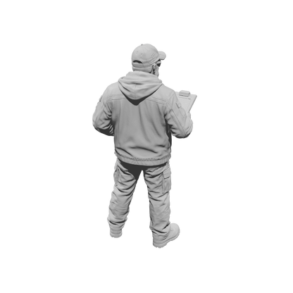 MM2198 Heavy Equipment Mechanic-2 Inspector with Clipboard