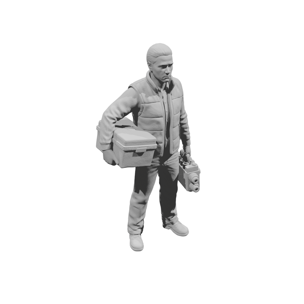 MM2217 Heavy Equipment Mechanic-21 Worker with Battery and Case