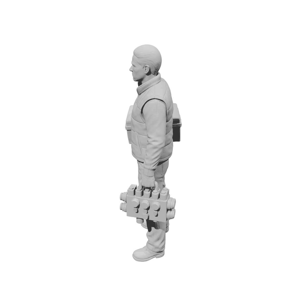 MM2217 Heavy Equipment Mechanic-21 Worker with Battery and Case