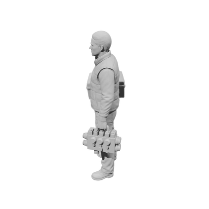 MM2217 Heavy Equipment Mechanic-21 Worker with Battery and Case