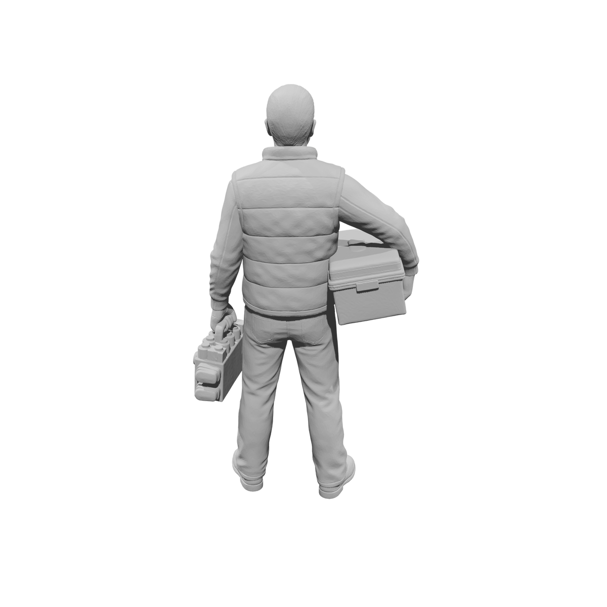 MM2217 Heavy Equipment Mechanic-21 Worker with Battery and Case