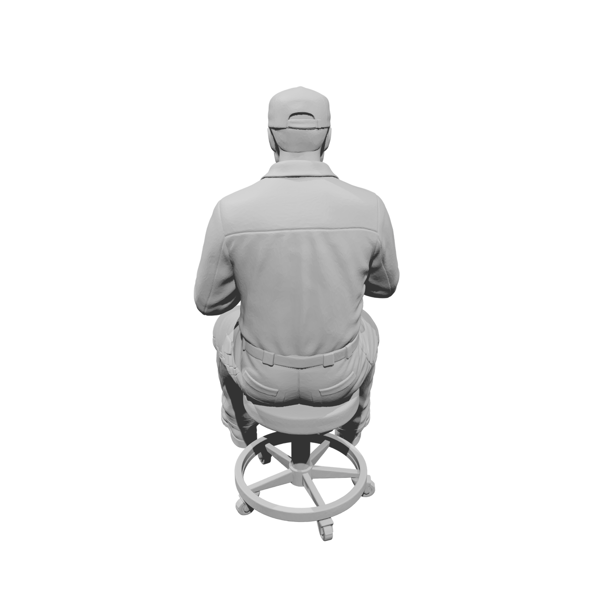 MM2219 Heavy Equipment Mechanic-23 Seated Tech with Tablet