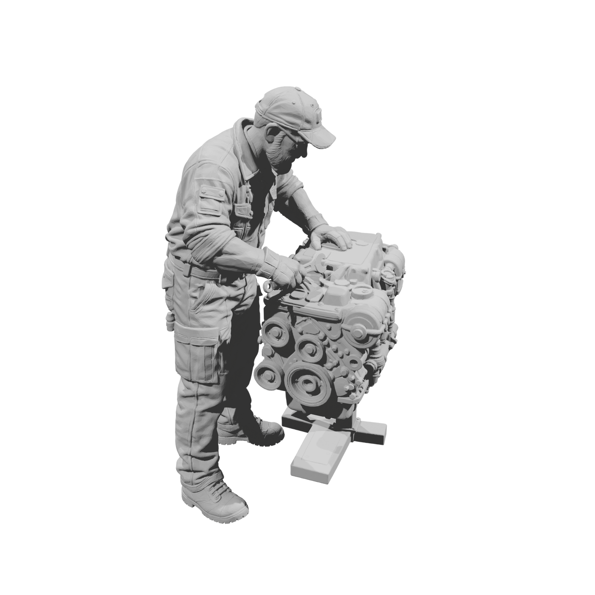 MM2199 Heavy Equipment Mechanic-3 Operator with Engine Stand