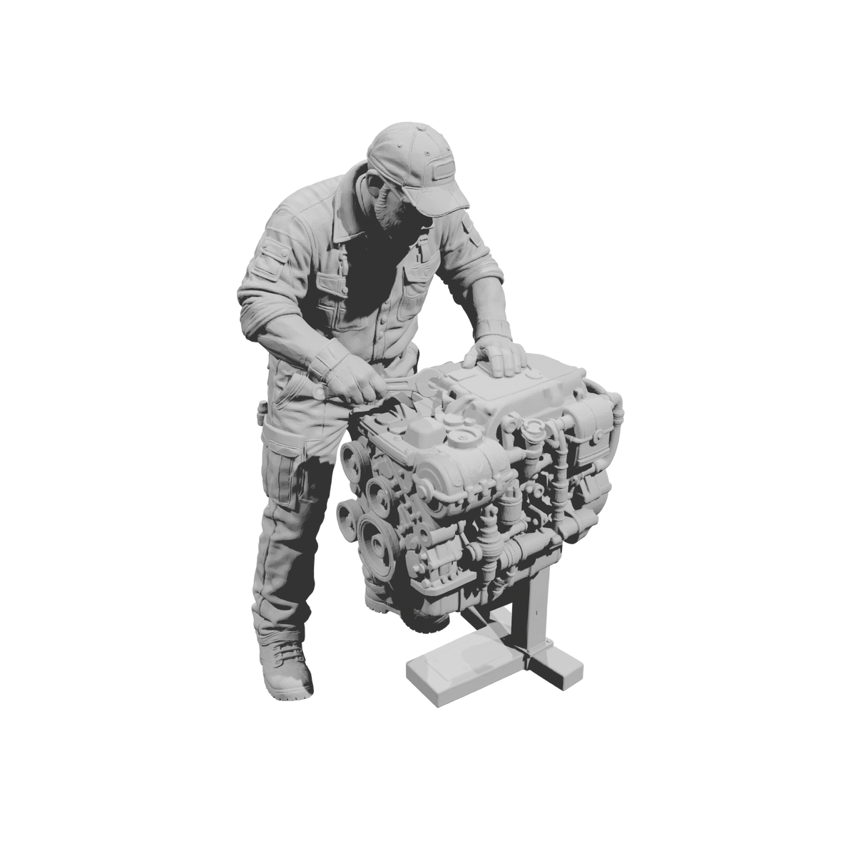 MM2199 Heavy Equipment Mechanic-3 Operator with Engine Stand