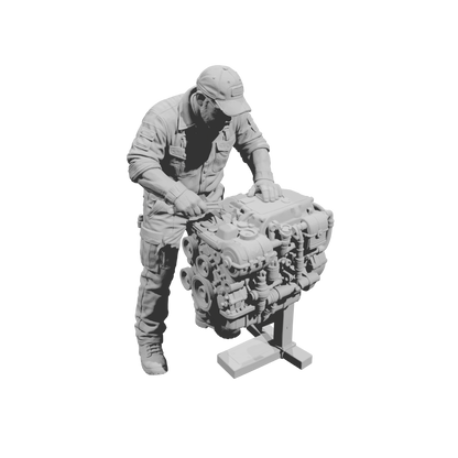 MM2199 Heavy Equipment Mechanic-3 Operator with Engine Stand