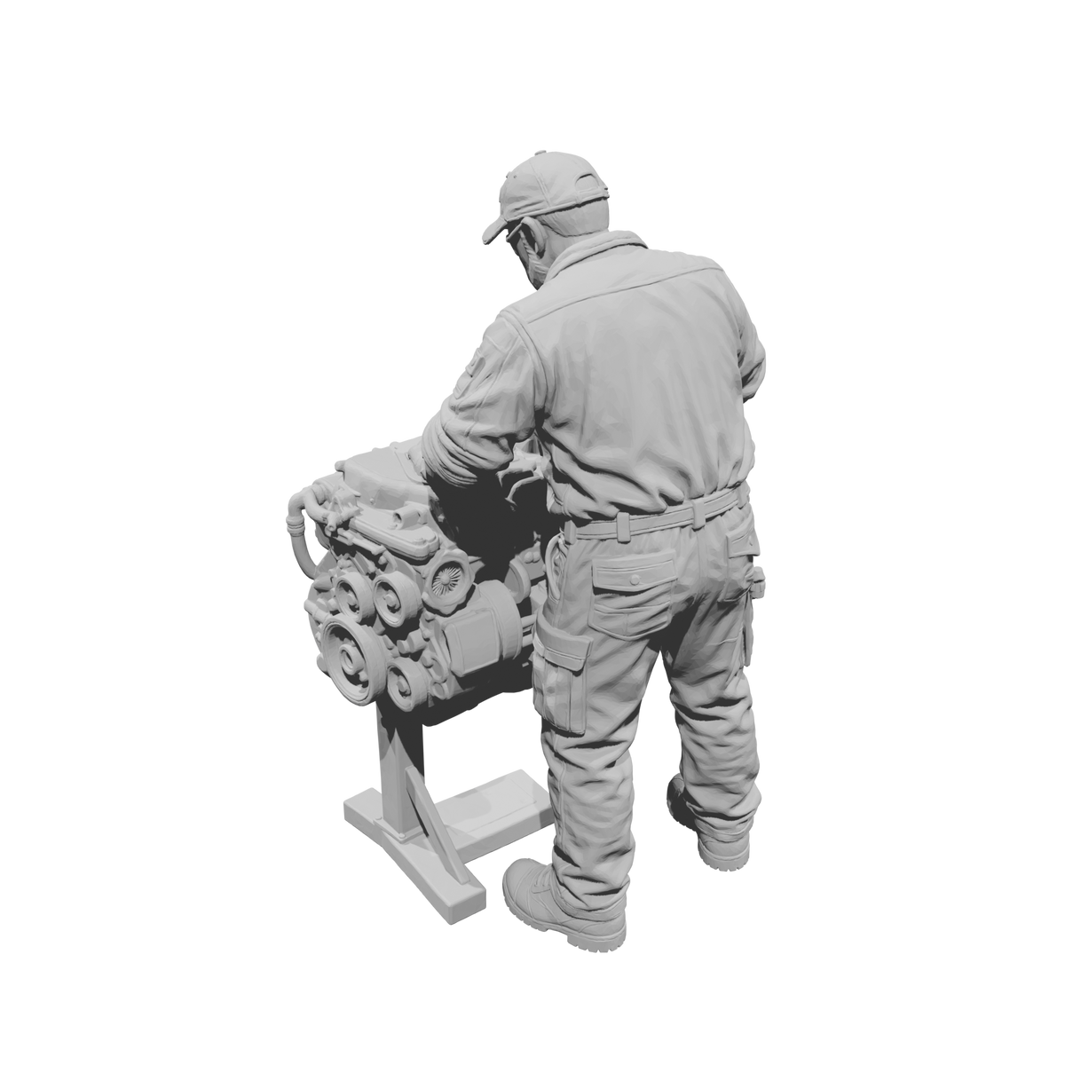 MM2199 Heavy Equipment Mechanic-3 Operator with Engine Stand