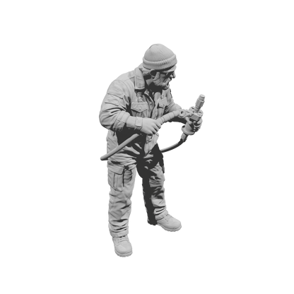 MM2200 Heavy Equipment Mechanic-4 Worker with Fuel Nozzle