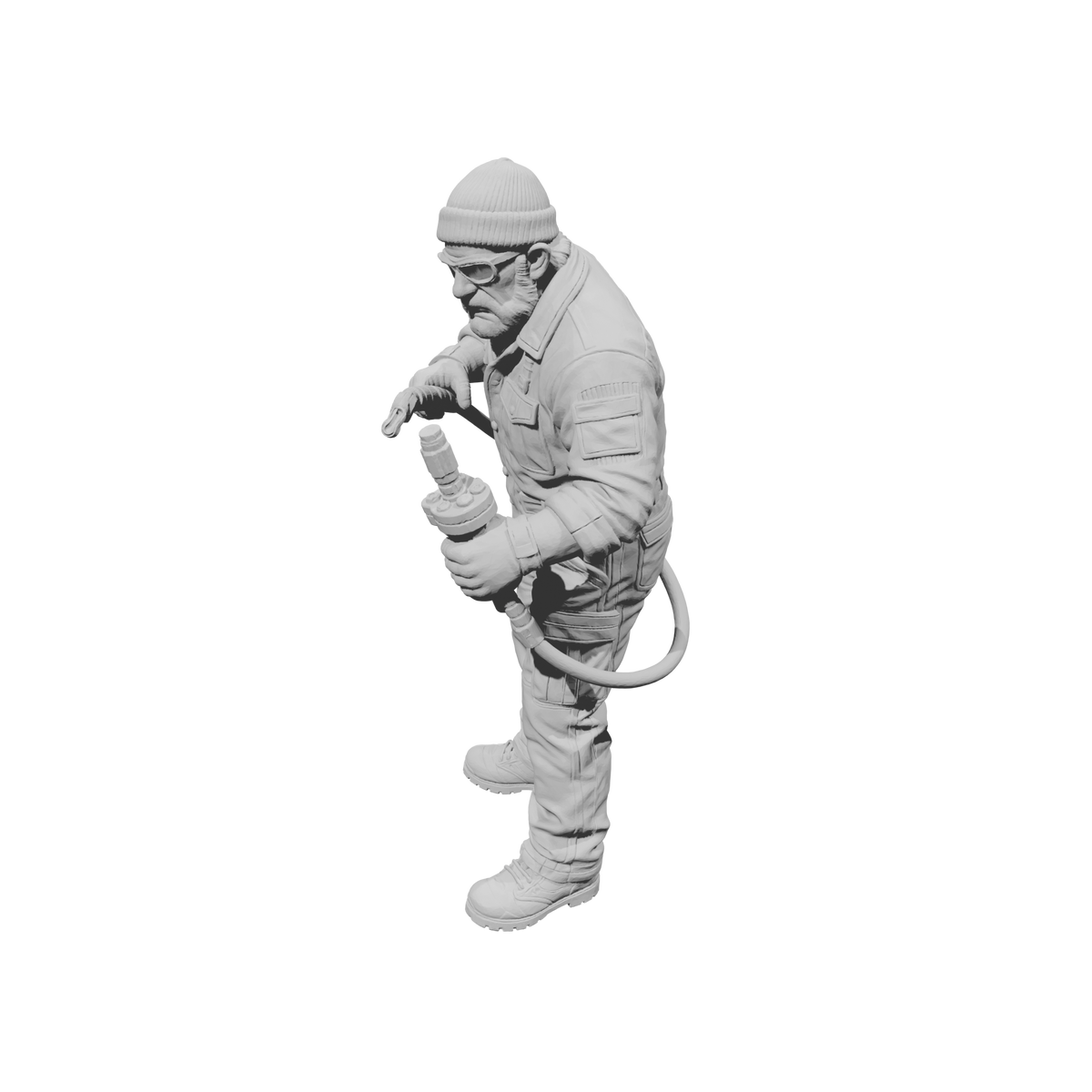 MM2200 Heavy Equipment Mechanic-4 Worker with Fuel Nozzle