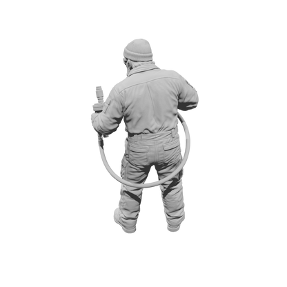 MM2200 Heavy Equipment Mechanic-4 Worker with Fuel Nozzle