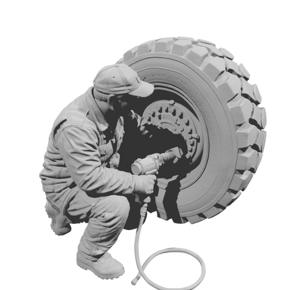 MM2204 Heavy Equipment Mechanic-8 Repairman with Large Tire