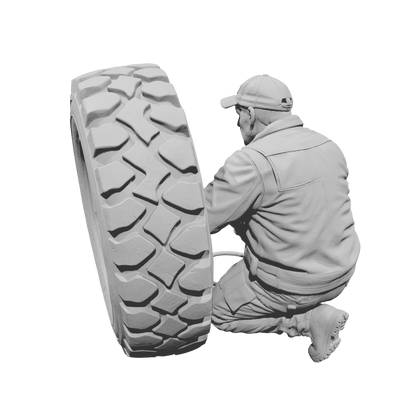 MM2204 Heavy Equipment Mechanic-8 Repairman with Large Tire
