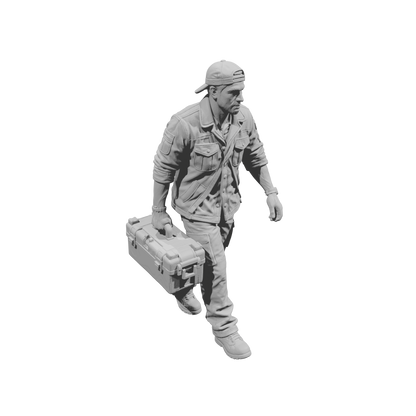MM2205 Heavy Equipment Mechanic-9 Walking Worker with Tool Case