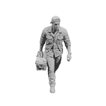 MM2205 Heavy Equipment Mechanic-9 Walking Worker with Tool Case