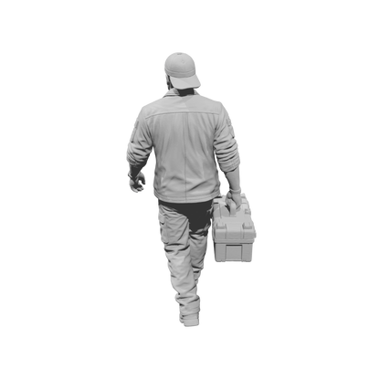 MM2205 Heavy Equipment Mechanic-9 Walking Worker with Tool Case