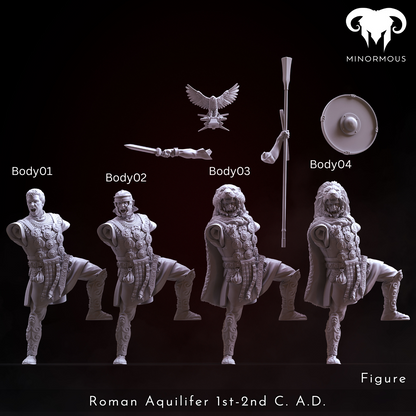 MIN107  Roman Aquilifer 1st-2nd C. A.C. The Protector!