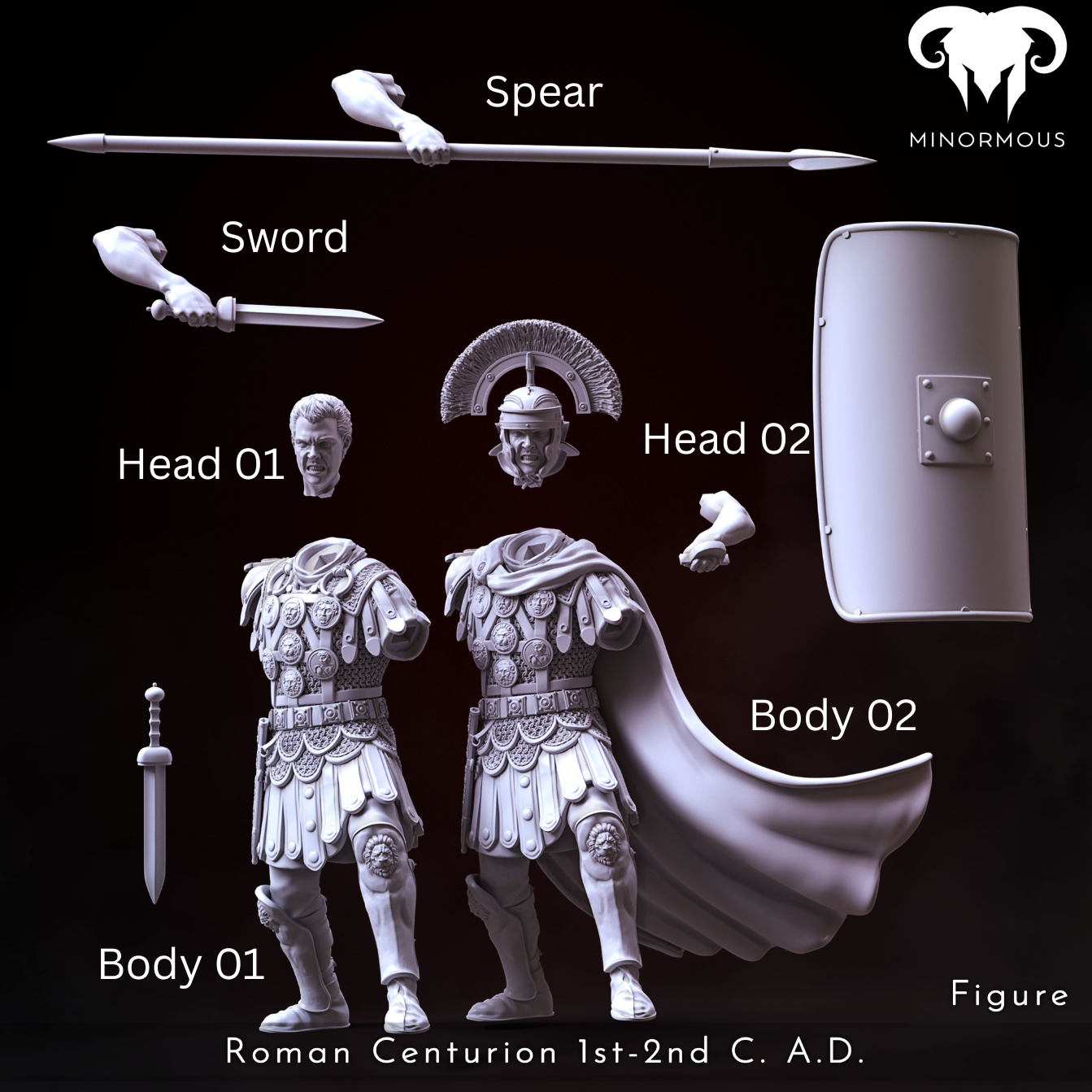 MIN110_ Roman Centurion 1st-2nd C. A.C. Spear of Rome!