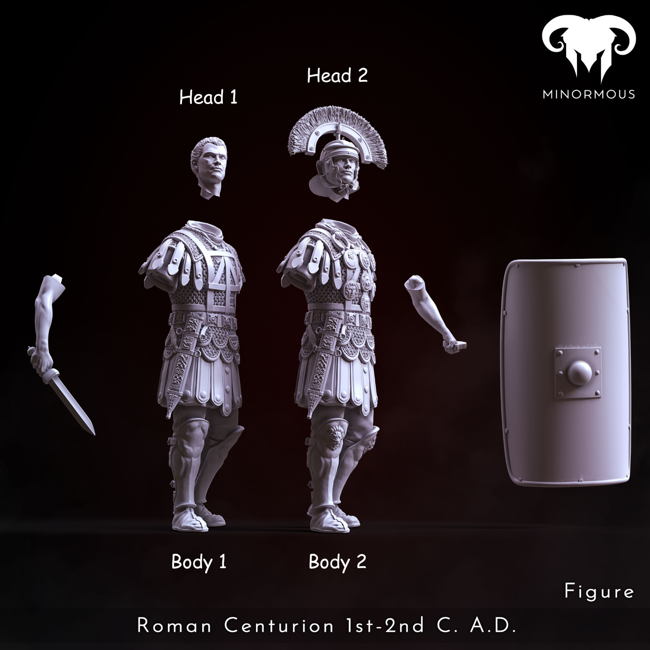 MIN111_ Roman Centurion 1st-2nd C. A.C. Bravery and Valor!