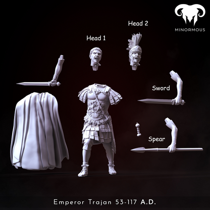 MIN113_ Roman Emperor Trajan 98 to 117 AD. The Sword of Rome!
