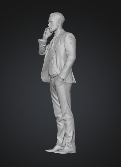 MM209 Business Man on Mobile Phone