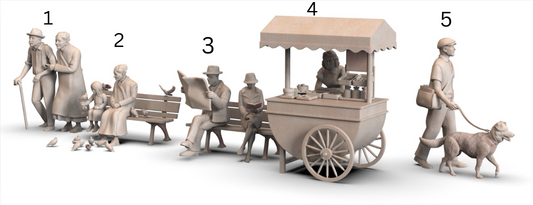 MM291 Civilian Street Scene